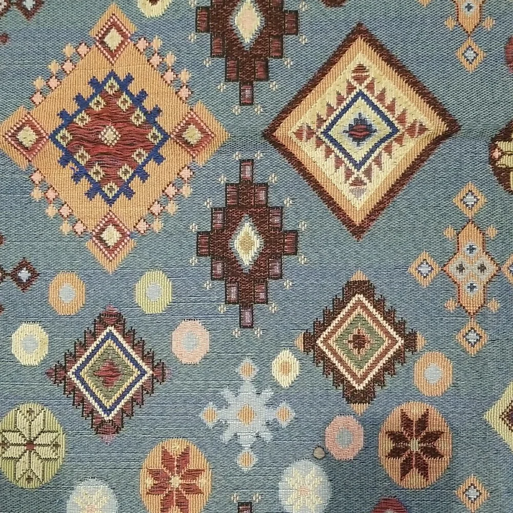 Multi Colored Geometric Textured Textile - Picture 5 of 16